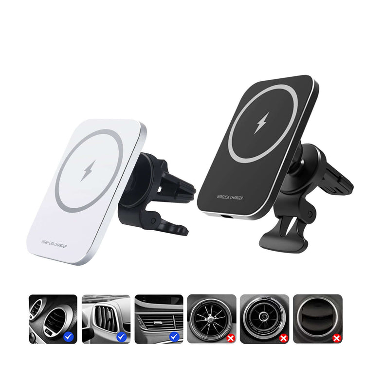 MagSafe Magnetic Car Charger – 15W Fast Wireless 