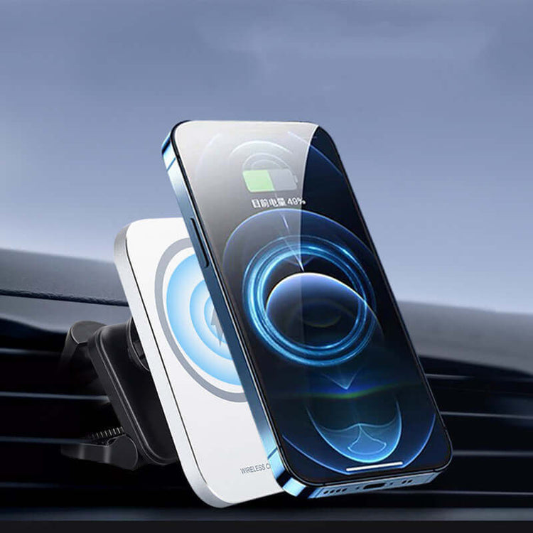 MagSafe Magnetic Car Charger – 15W Fast Wireless 